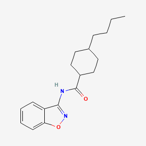 molecular formula C18H24N2O2 B14994020 N-(1,2-benzoxazol-3-yl)-4-butylcyclohexane-1-carboxamide 