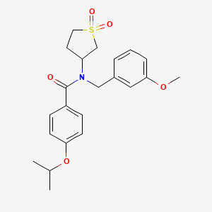 N-(1,1-dioxidotetrahydrothiophen-3-yl)-N-(3-methoxybenzyl)-4-(propan-2-yloxy)benzamide