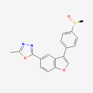 2-Methyl-5-(3-{4-[(S)-Methylsulfinyl]phenyl}-1-Benzofuran-5-Yl)-1,3,4-Oxadiazole