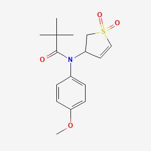 N-(1,1-dioxido-2,3-dihydrothiophen-3-yl)-N-(4-methoxyphenyl)pivalamide