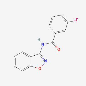 N-(1,2-benzoxazol-3-yl)-3-fluorobenzamide