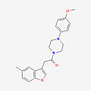 1-[4-(4-Methoxyphenyl)piperazin-1-yl]-2-(5-methyl-1-benzofuran-3-yl)ethanone