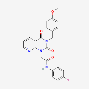 molecular formula C23H19FN4O4 B14994109 N-(4-fluorophenyl)-2-{3-[(4-methoxyphenyl)methyl]-2,4-dioxo-1H,2H,3H,4H-pyrido[2,3-d]pyrimidin-1-yl}acetamide 