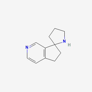 molecular formula C11H14N2 B1499412 5,6-Dihydrospiro[cyclopenta[C]pyridine-7,2'-pyrrolidine] CAS No. 463303-91-5