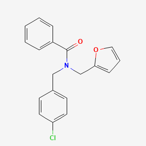 N-(4-chlorobenzyl)-N-(furan-2-ylmethyl)benzamide