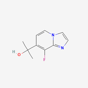 molecular formula C10H11FN2O B1499414 2-(8-Fluoroimidazo[1,2-a]pyridin-7-yl)propan-2-ol CAS No. 628322-91-8