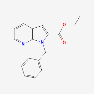 ethyl 1-(phenylmethyl)-1H-pyrrolo[2,3-b]pyridine-2-carboxylate