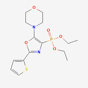 molecular formula C15H21N2O5PS B14994217 Diethyl [5-(morpholin-4-yl)-2-(thiophen-2-yl)-1,3-oxazol-4-yl]phosphonate 