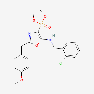 Dimethyl {5-[(2-chlorobenzyl)amino]-2-(4-methoxybenzyl)-1,3-oxazol-4-yl}phosphonate