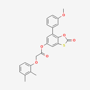 7-(3-Methoxyphenyl)-2-oxo-1,3-benzoxathiol-5-yl (2,3-dimethylphenoxy)acetate