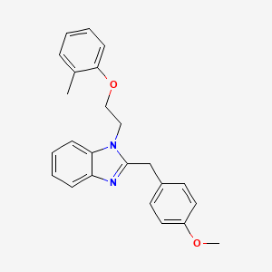 2-(4-methoxybenzyl)-1-[2-(2-methylphenoxy)ethyl]-1H-benzimidazole