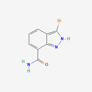 molecular formula C8H6BrN3O B1499427 3-Bromo-1H-indazole-7-carboxamide CAS No. 1040101-02-7