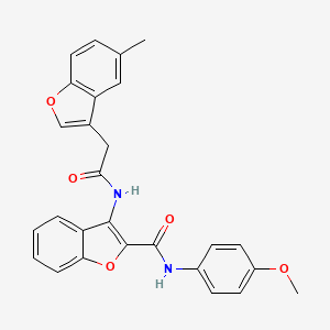 N-(4-methoxyphenyl)-3-{[(5-methyl-1-benzofuran-3-yl)acetyl]amino}-1-benzofuran-2-carboxamide