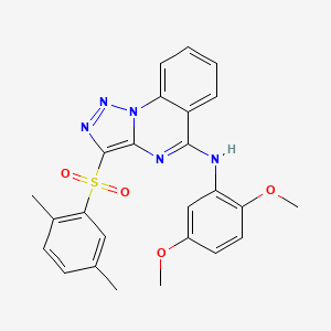 N-(2,5-dimethoxyphenyl)-3-[(2,5-dimethylphenyl)sulfonyl][1,2,3]triazolo[1,5-a]quinazolin-5-amine