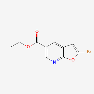 molecular formula C10H8BrNO3 B1499433 Ethyl 2-bromofuro[2,3-b]pyridine-5-carboxylate CAS No. 944709-58-4