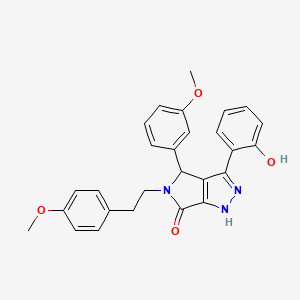 3-(2-hydroxyphenyl)-4-(3-methoxyphenyl)-5-[2-(4-methoxyphenyl)ethyl]-4,5-dihydropyrrolo[3,4-c]pyrazol-6(2H)-one