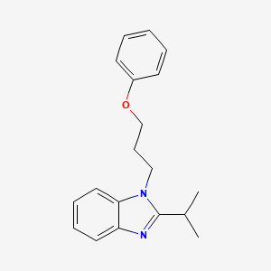 molecular formula C19H22N2O B14994359 {3-[2-(Methylethyl)benzimidazolyl]propoxy}benzene 