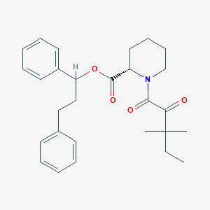 (2S)-1,3-Diphenylpropyl 1-(3,3-dimethyl-2-oxopentanoyl)piperidine-2-carboxylate