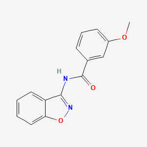 molecular formula C15H12N2O3 B14994375 N-(1,2-benzoxazol-3-yl)-3-methoxybenzamide 