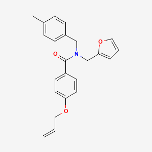 N-(furan-2-ylmethyl)-N-(4-methylbenzyl)-4-(prop-2-en-1-yloxy)benzamide