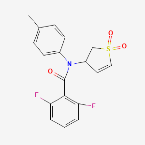 N-(1,1-dioxido-2,3-dihydrothiophen-3-yl)-2,6-difluoro-N-(p-tolyl)benzamide