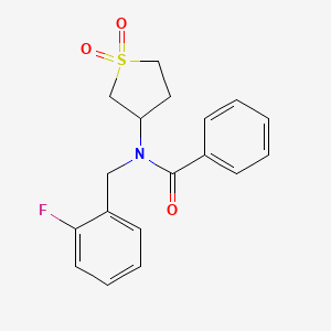 N-(1,1-dioxidotetrahydrothiophen-3-yl)-N-(2-fluorobenzyl)benzamide