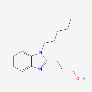 3-(1-pentyl-1H-benzimidazol-2-yl)propan-1-ol