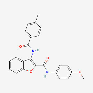 N-(4-methoxyphenyl)-3-{[(4-methylphenyl)carbonyl]amino}-1-benzofuran-2-carboxamide