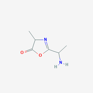 molecular formula C6H10N2O2 B1499462 2-(1-Aminoethyl)-4-methyloxazol-5(4H)-one CAS No. 791050-65-2