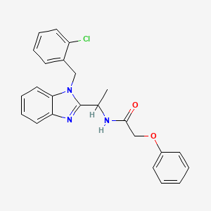 N-{1-[1-(2-chlorobenzyl)-1H-benzimidazol-2-yl]ethyl}-2-phenoxyacetamide