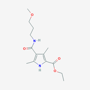 Ethyl 4-[(3-methoxypropyl)carbamoyl]-3,5-dimethyl-1H-pyrrole-2-carboxylate