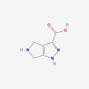 molecular formula C6H7N3O2 B1499470 2,4,5,6-Tetrahydropyrrolo[3,4-c]pyrazole-3-carboxylic acid 