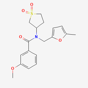 N-(1,1-dioxidotetrahydrothiophen-3-yl)-3-methoxy-N-[(5-methylfuran-2-yl)methyl]benzamide