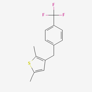 2,5-Dimethyl-3-(4-(trifluoromethyl)benzyl)thiophene