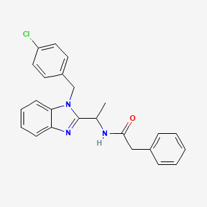 N-{1-[1-(4-chlorobenzyl)-1H-benzimidazol-2-yl]ethyl}-2-phenylacetamide