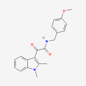 2-(1,2-dimethyl-1H-indol-3-yl)-N-(4-methoxybenzyl)-2-oxoacetamide