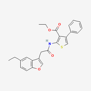 Ethyl 2-{[(5-ethyl-1-benzofuran-3-yl)acetyl]amino}-4-phenylthiophene-3-carboxylate