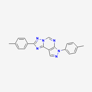 2,7-bis(4-methylphenyl)-7H-pyrazolo[4,3-e][1,2,4]triazolo[1,5-c]pyrimidine