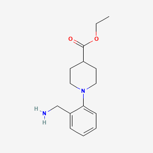 Ethyl 1-(2-(aminomethyl)phenyl)piperidine-4-carboxylate