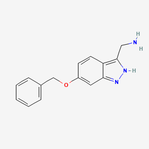 molecular formula C15H15N3O B1499476 (6-(Benzyloxy)-1H-indazol-3-YL)methanamine CAS No. 885271-08-9