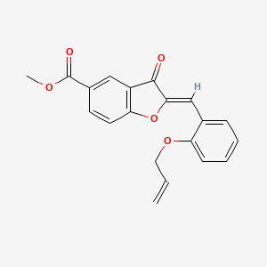 methyl (2Z)-3-oxo-2-[2-(prop-2-en-1-yloxy)benzylidene]-2,3-dihydro-1-benzofuran-5-carboxylate