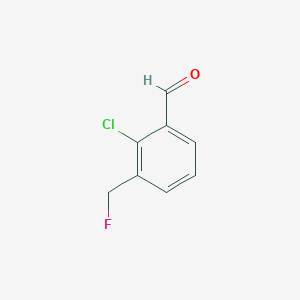 molecular formula C8H6ClFO B1499479 2-Chloro-3-(fluoromethyl)benzaldehyde CAS No. 916791-72-5