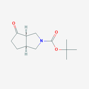 molecular formula C12H19NO3 B1499480 tert-butyl(cis)-4-oxohexahydrocyclopenta[c]pyrrole-2(1H)-carboxylate 