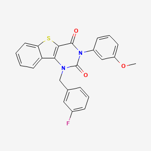 1-(3-fluorobenzyl)-3-(3-methoxyphenyl)[1]benzothieno[3,2-d]pyrimidine-2,4(1H,3H)-dione