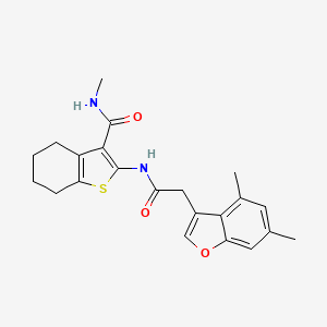 2-{[(4,6-dimethyl-1-benzofuran-3-yl)acetyl]amino}-N-methyl-4,5,6,7-tetrahydro-1-benzothiophene-3-carboxamide