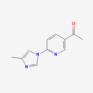 1-(6-(4-Methyl-1H-imidazol-1-yl)pyridin-3-yl)ethanone