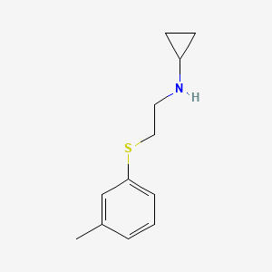 molecular formula C12H17NS B1499488 Cyclopropylamine,N-(2-(m-tolylthio)ethyl)- 