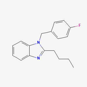 molecular formula C18H19FN2 B14994884 2-butyl-1-(4-fluorobenzyl)-1H-benzimidazole 