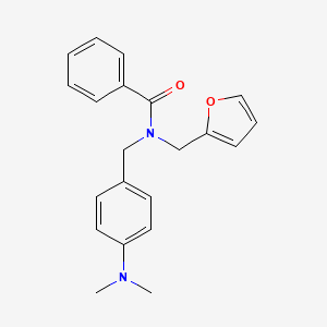 N-[4-(dimethylamino)benzyl]-N-(furan-2-ylmethyl)benzamide