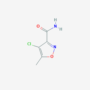 molecular formula C5H5ClN2O2 B1499490 4-Chloro-5-methylisoxazole-3-carboxamide 